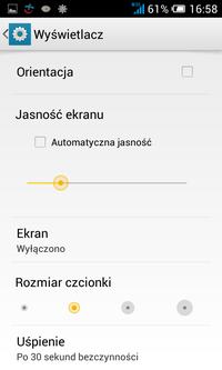 [Alcatel One Touch Pop C3] Jak włączyć podświetlenie klawiszy funkcyjnych