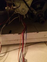 Schemat podłączenia silnika pralki Mastercook PEE-1264 - 6 kabli, różne kolory