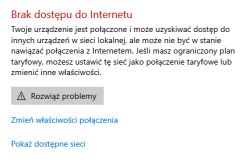 Dlaczego nie mogę połączyć się z internetem? Posiadam najnowsze sterowniki.