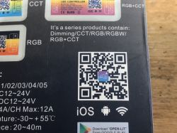 [ESP8266/LM1] Kontroler paska LED z WiFi RGB WS03 - wnętrze, Tasmota, konfiguracja GPIO