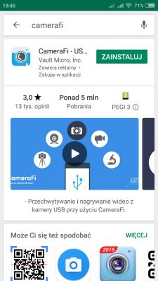 Endoskop USB ze sklepiku elektrody - prezentacja