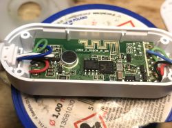 Interior of LED RGB Controller Interior of an LED RGB controller with visible electronic components.