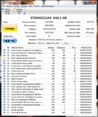 Dysk Seagate FreeAgent Go 640 Gb informuje o uszkodzonej strukturze danych.