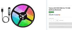 Nietrafiony gadżet, taśma LED RGB sterowana Bluetooth