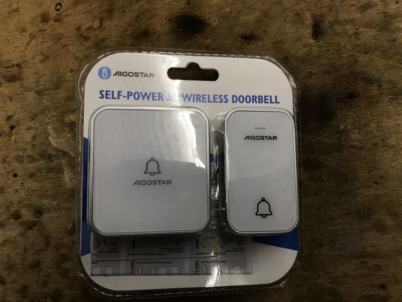 Wireless Doorbell Aigostar Wireless and battery-free doorbell Aigostar in packaging.