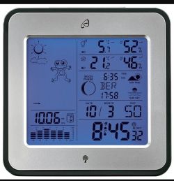 Stacja pogodowa (temperatura+wilgotność) RF z trzema czujnikami - EN8822-D