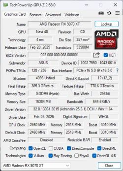 Asrock Challenger Radeon 9070 XT – brak obrazu w nowym PC