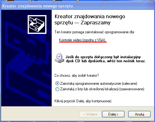 Pręgi na ekranie przy starcie komputera z kartą ATI PowerColor i monitorem Samsung 740n