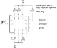 Generator funkcyjny 400kHz na ICL8038