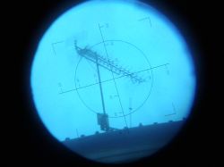 Zakończenie linii fiderowej 75 omów, telewizor śnieży.