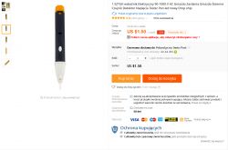 SPROSTOWANIE - NIEBEZPIECZNY tester AC wskaźnik - detektor napięcia SPROSTOWANIE