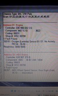 Understanding Oxygen (Lambda) Sensor B1, S1 Error in VW Polo III 1.4 MPI 2000 6n2 Understanding Oxygen (Lambda) Sensor B1, S1 Error in VW Polo III 1.4 MPI 2000 6n2