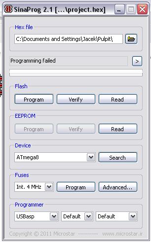 Programator USBasp kłopoty z zaprogramowaniem. Programator USBasp kłopoty z zaprogramowaniem.