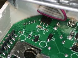 Interior of AVATTO N-WOT10-EU-W Electrical Socket Close-up of the interior of an electrical socket with visible electronic components.