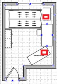 Microlab Solo7c - Optymalne ustawienie kolumn przy biurku (3,3 x 2,7)