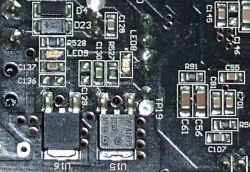 RCF Art 715: Identifying L502 Choke & C76 Capacitor Values on PST417F PCB Board
