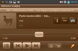 Suwak odtwarzania na cały ekran w AIMP i innych aplikacjach mobilnych (Winamp, odtwarzacze filmów)