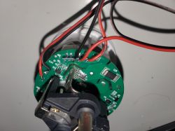 Smart Plug PCB with Wires PCB with soldered wires and a module