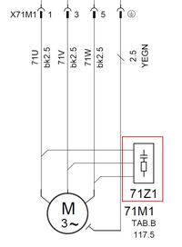 Nieznany element przy silniku elektrycznym - identyfikacja