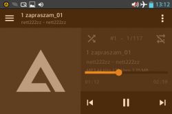 Suwak odtwarzania na cały ekran w AIMP i innych aplikacjach mobilnych (Winamp, odtwarzacze filmów)