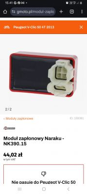 Moduł zapłonowy Naraku NK390.15 ze złączem.