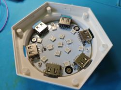 Tecknet TK-WL001 hexagon lights: unknown Bluetooth chip - internal/external device pics