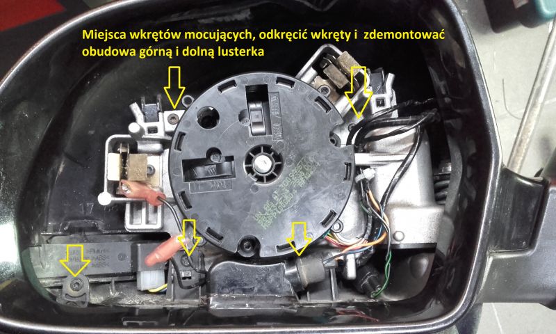 Skoda Octavia 2 i Super B - Poradnik-naprawa uszkodzonego zamykania lusterka