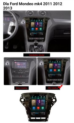 Wymiana fabrycznego radia - Wymiana oryginalnego radia Ford Mondeo mk4 2013 na LCD Android