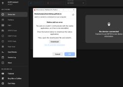 WebSerial add-on error message in Firefox suggesting download of .exe application