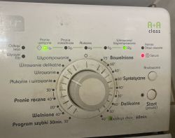Polar PTL810 - identyfikacja błędu w pralce i komunikat wyczyść filtr, teraz Serwis, diody świecą
