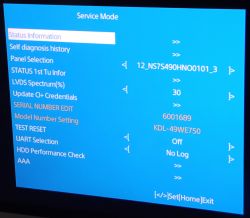 LCD SONY - przeróbka na DVB-T2 w serii RE/WE (2017 r.)