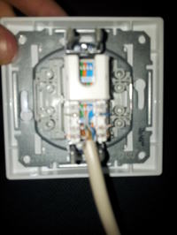 Połączenie dwóch gniazd RJ45 - Połączenie Router -> gniazdo -> gniazdo -&g