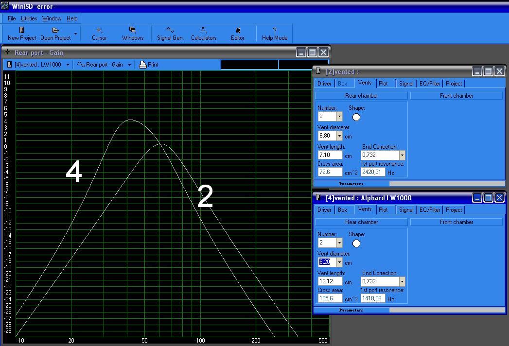 subwoofer + kolumny, projekt