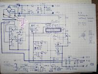 odrysowany schemat wzm.mocy car-audio - model niewiadomy