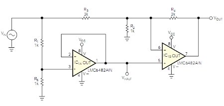 Prostownik całofalowy na wzmacniaczu operacyjnym