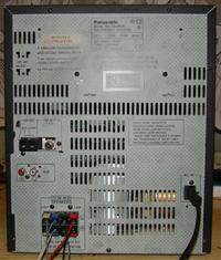 Wieża Panasonic SA-AK25 a kolumny Tonsil Altus 300