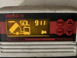 Wyświetlacz systemu solarnego IMMERGAS z kodem SOL 911.