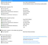 Płyta główna ASUS LGA775 + dobry zasilacz przynajmniej 500v Płyta główna ASUS LGA775 + dobry zasilacz przynajmniej 500v