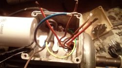 Wiring AEG Tischkreissäge ADEB 80 N 2 Y 80: 230V, 2PS Single-Phase Motor with 4 Wires Wiring AEG Tischkreissäge ADEB 80 N 2 Y 80: 230V, 2PS Single-Phase Motor with 4 Wires