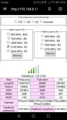 Jaką antenę do LTE 800 wybrać na odległość ok 8km(Huawei B525)?