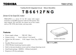 Strona katalogowa układu TB6612FNG z danymi technicznymi i rysunkiem obudowy SSOP24