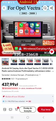 Radio 1DIN wysuwane uniwersalne do Opel Vectra C polift? – sterowanie z kierownicy, adaptery, zegar