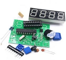 Czterocyfrowy zegar elektroniczny LED - KIT z Chin (instrukcja + wsad)