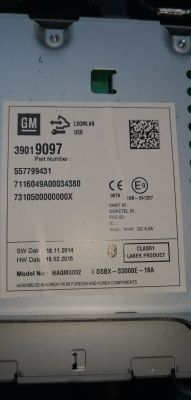 Opel Zafira C Radio CD 400 + - Opis wyjść z radyjka Opel Zafira C Radio CD 400 + - Opis wyjść z radyjka