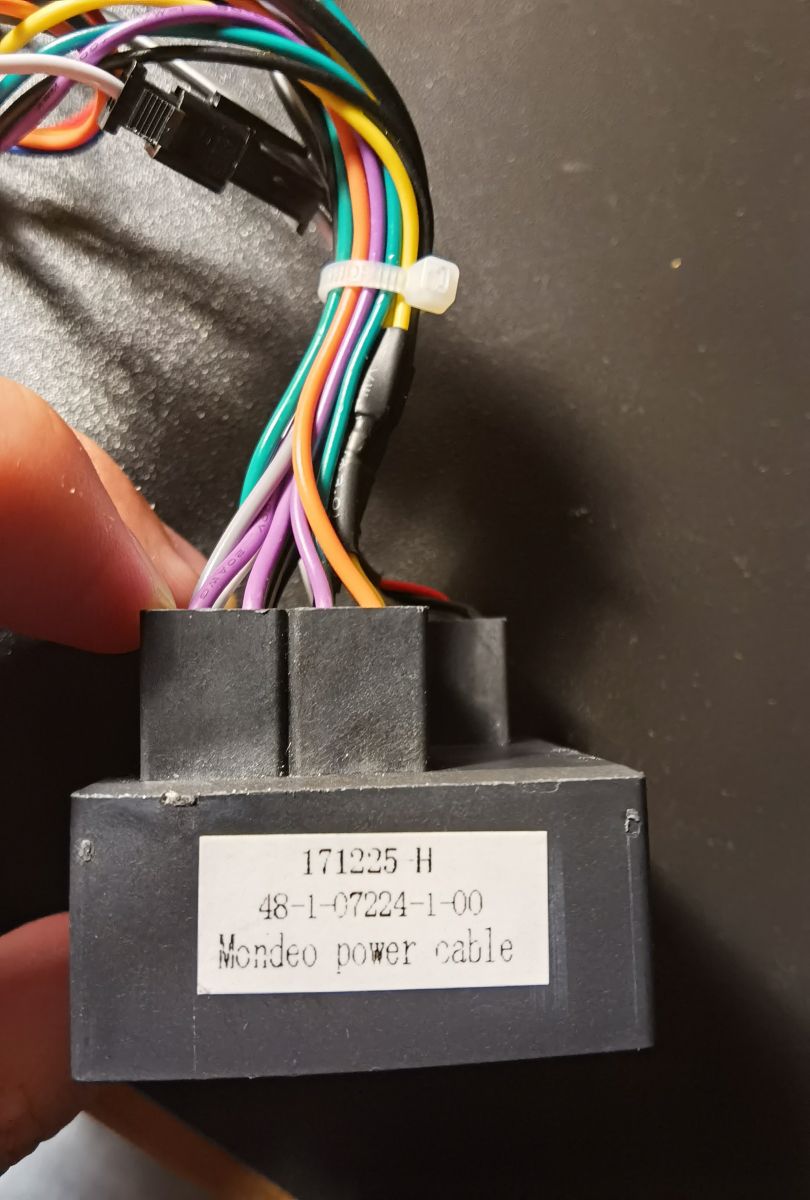 Przeróbka chińskiego kabla Ford z can-bus na Pioneer ISO