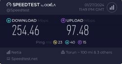 Ograniczenie prędkości na routerze ASUS RT-AC68U z modemu Huawei HG8245X6-10