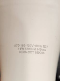 [BK7231 - CB2L] Moes LED Light Bulb 14W RGB C+W E27