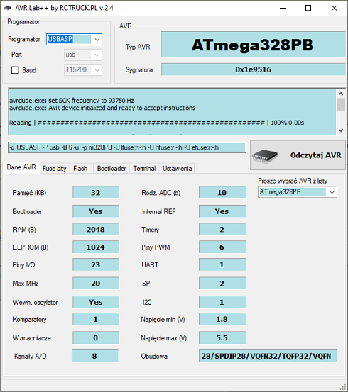 Zaprogramowanie Atmega328PB zamiast 328P - jaki programator obsłuży ...