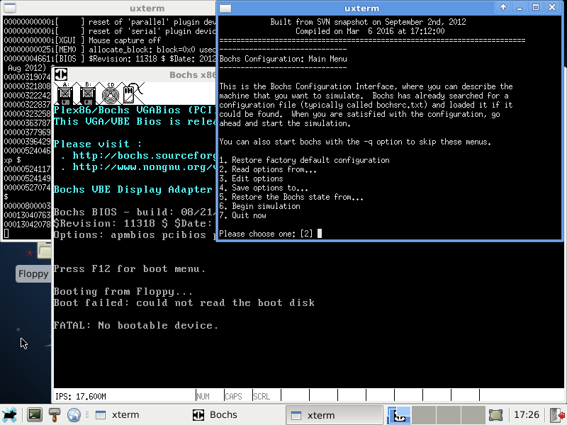 bochs configure bochs configure