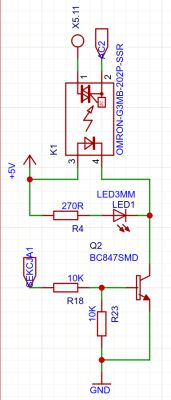 ESP32 3.3V and 74HC595 and the OMRON G3MB-202P SSR control from 5V?